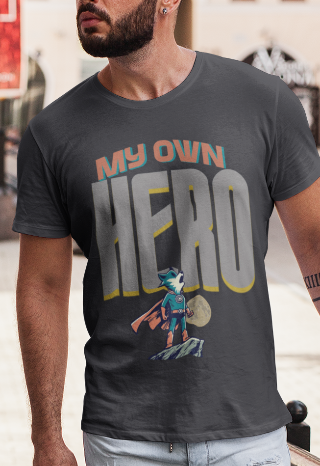 My Own Hero - Motivational Shirt for Men | Gym Discipline Tee | ADHD &amp; Anxiety Support | Empowerment Apparel