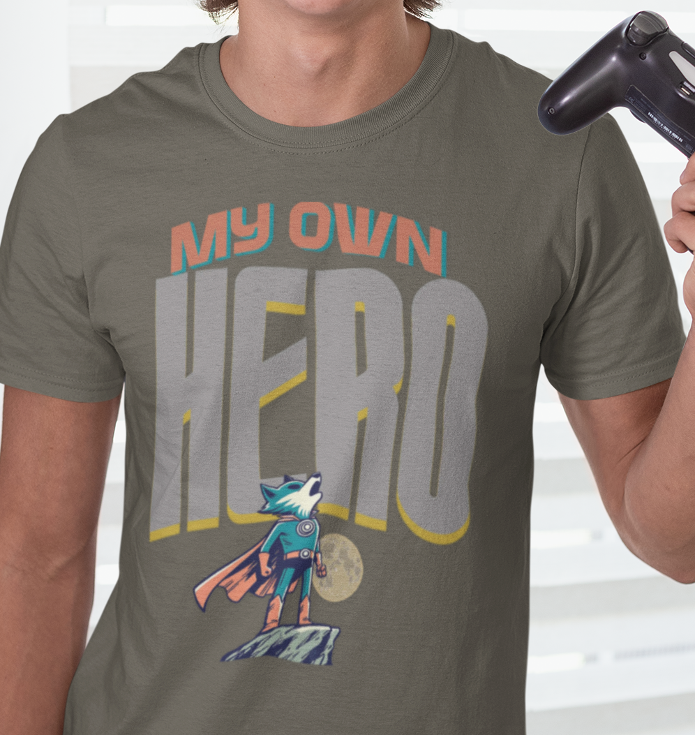 My Own Hero - Motivational Shirt for Men | Gym Discipline Tee | ADHD &amp; Anxiety Support | Empowerment Apparel