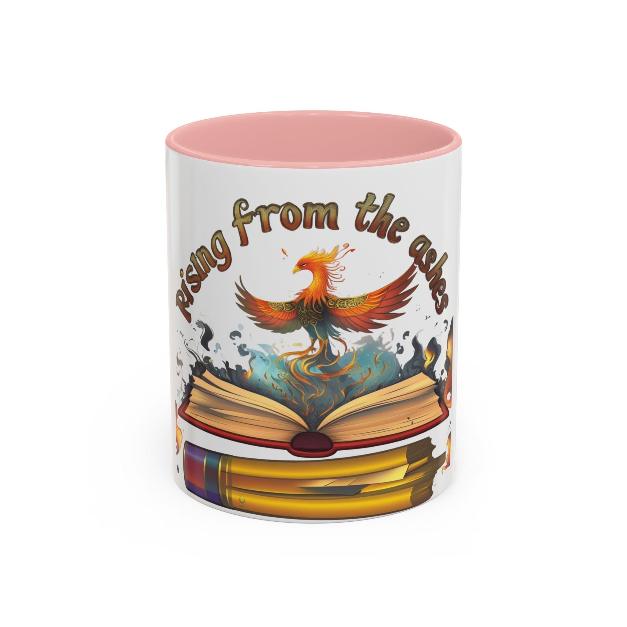 Rising from the Ashes Coffee Mug | Inspirational Phoenix Design | Motivational Gift for Book Lovers &amp; Comebacks